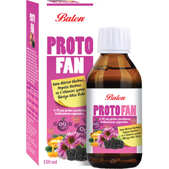 Protofan Kara Mürver, Propolis Ekstresi ve C Vitamini Balen 150 ml